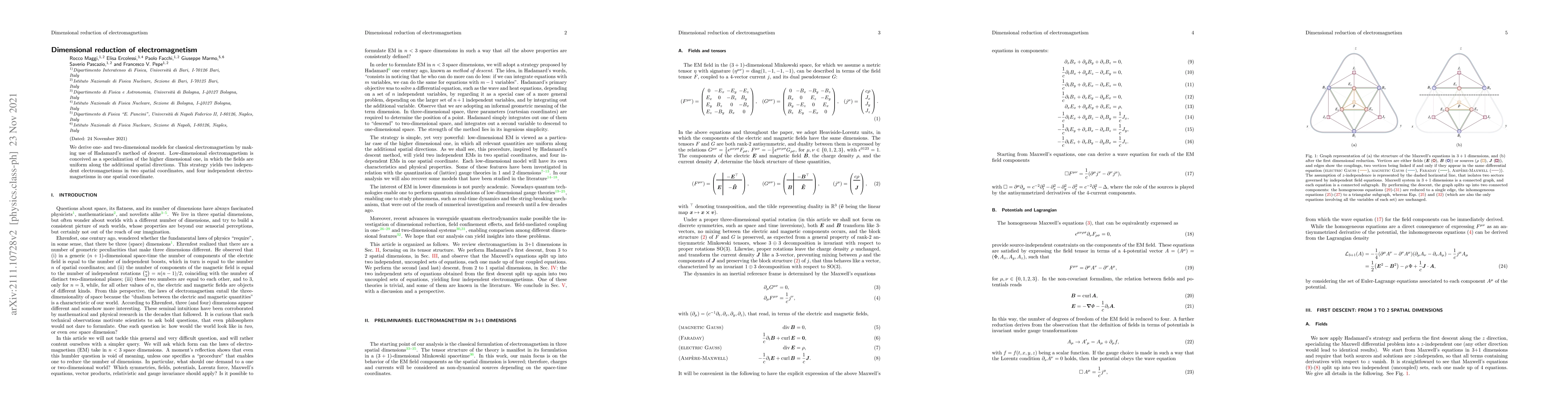 Thumbnail for Dimensional reduction of electromagnetism