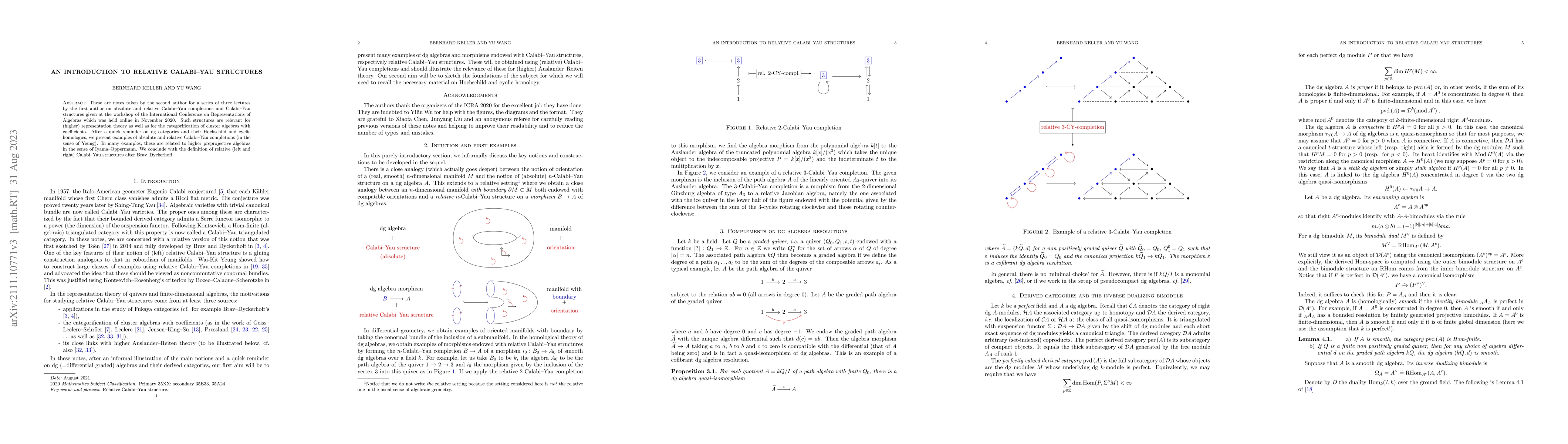 Thumbnail for An introduction to relative Calabi-Yau structures