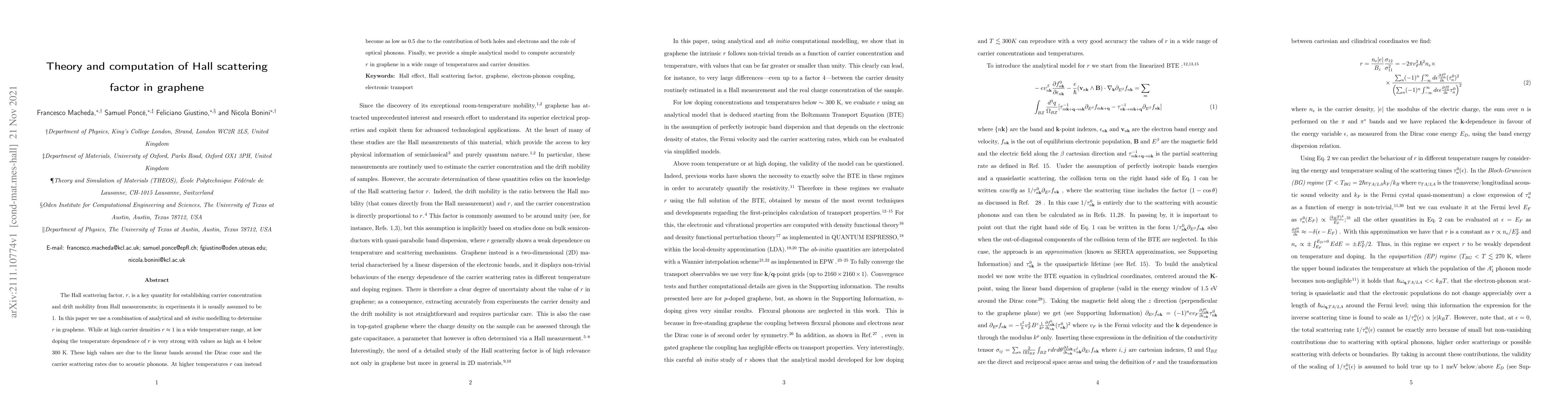 Thumbnail for Theory and computation of Hall scattering factor in graphene