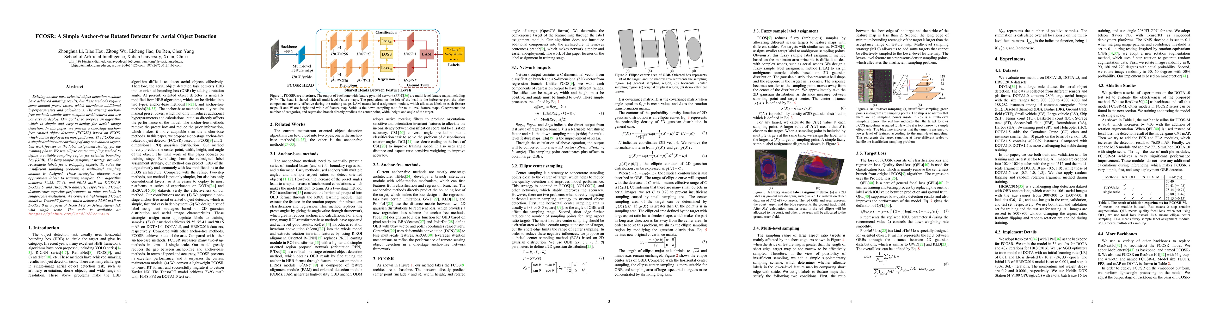 Thumbnail for FCOSR: A Simple Anchor-free Rotated Detector for Aerial Object Detection