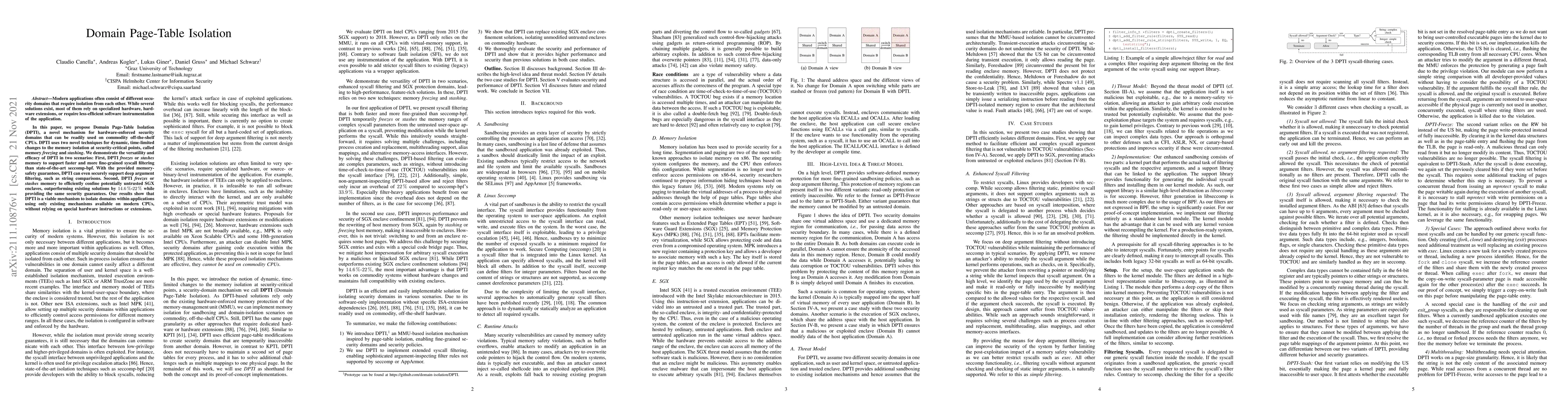 Thumbnail for Domain Page-Table Isolation