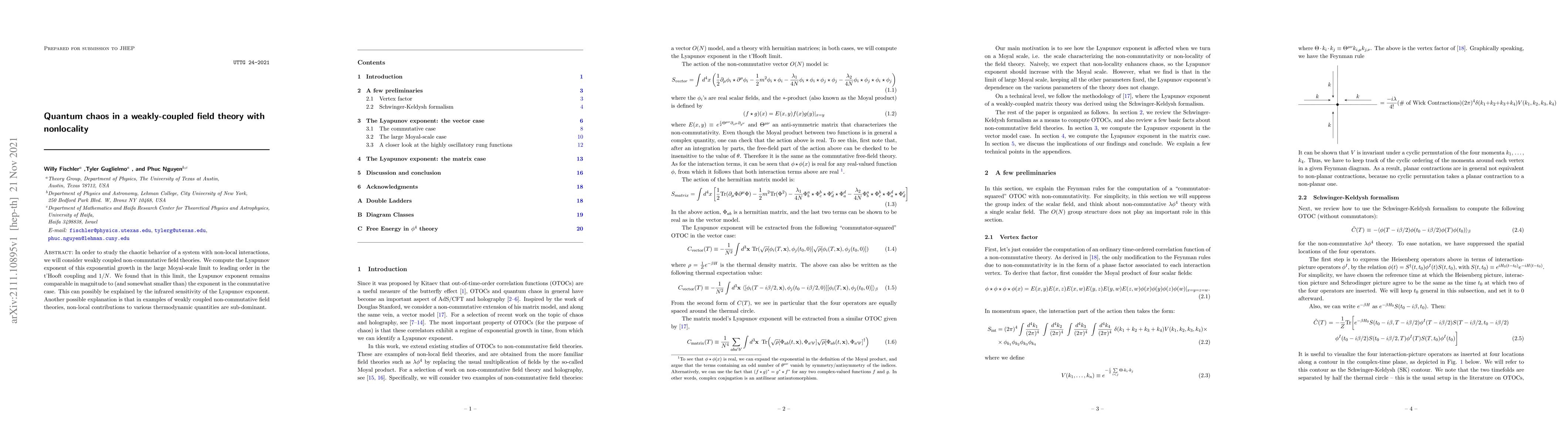 Thumbnail for Quantum chaos in a weakly-coupled field theory with nonlocality