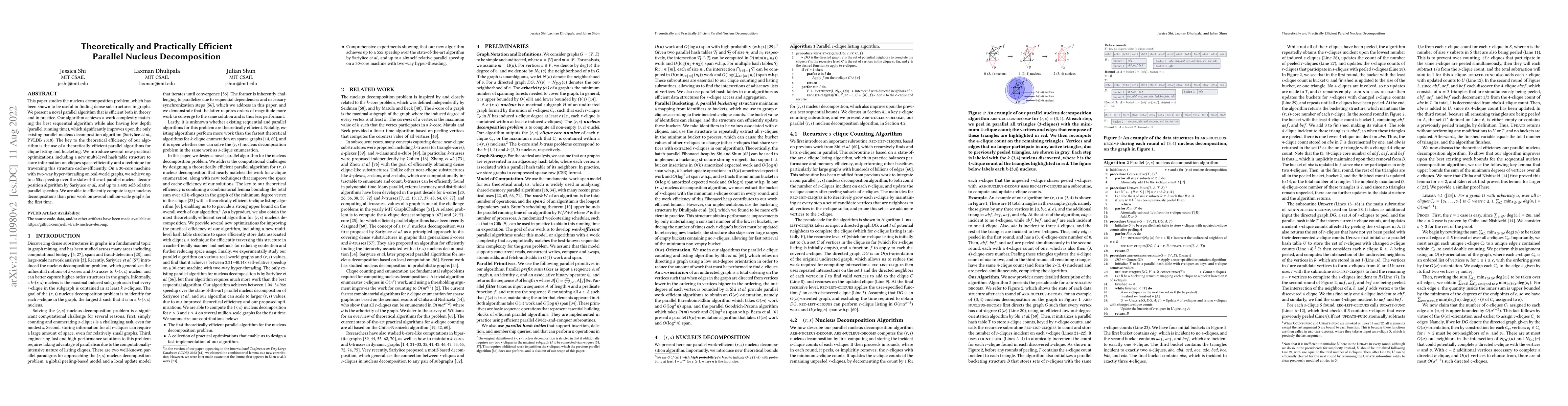 Thumbnail for Theoretically and Practically Efficient Parallel Nucleus Decomposition