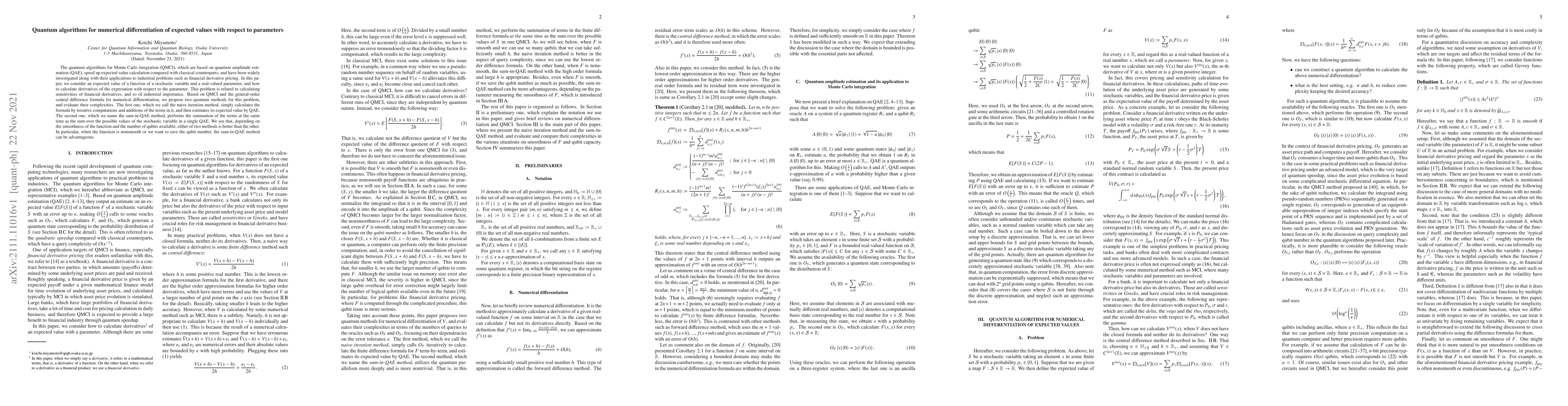 Thumbnail for Quantum algorithms for numerical differentiation of expected values with
  respect to parameters