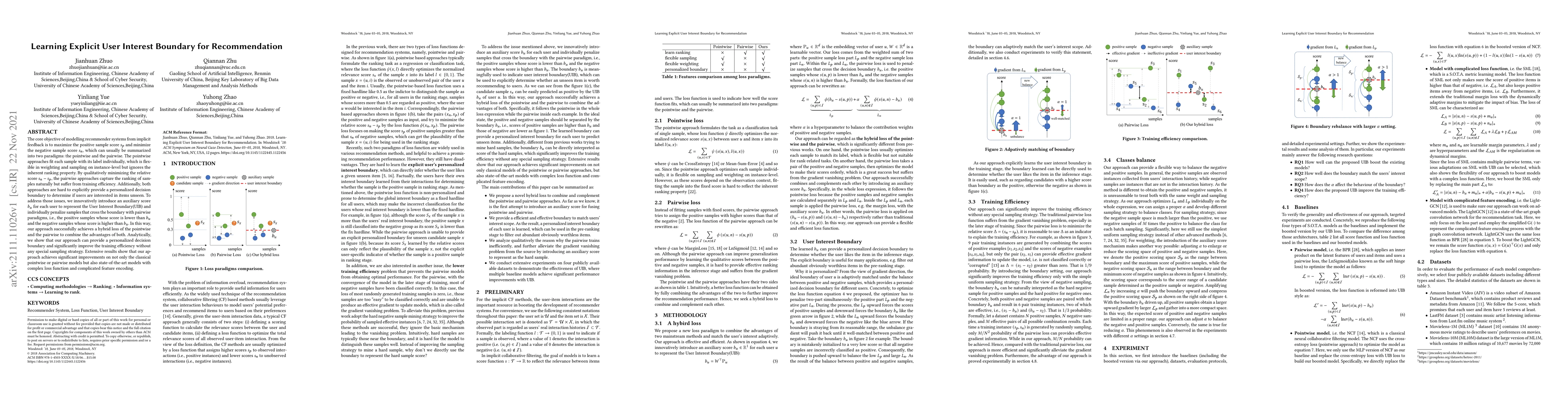 Thumbnail for Learning Explicit User Interest Boundary for Recommendation