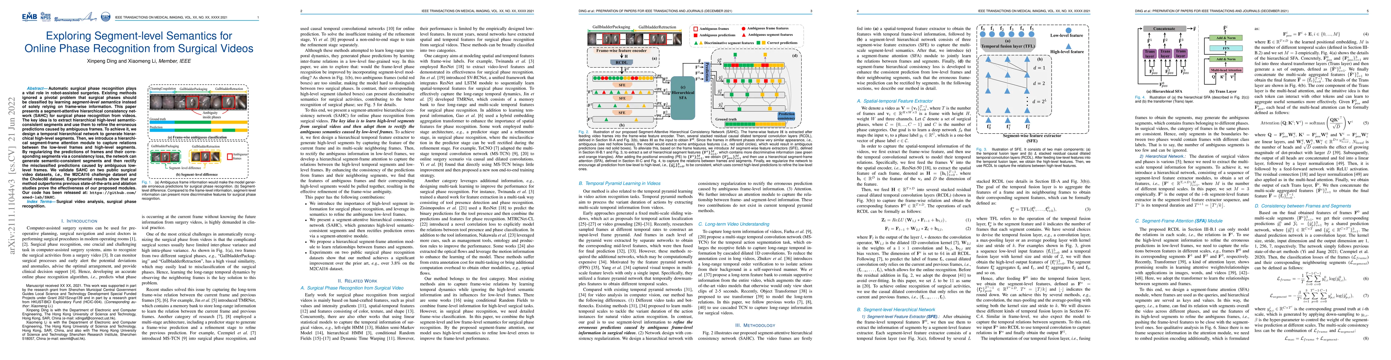 Thumbnail for Exploring Segment-level Semantics for Online Phase Recognition from
  Surgical Videos