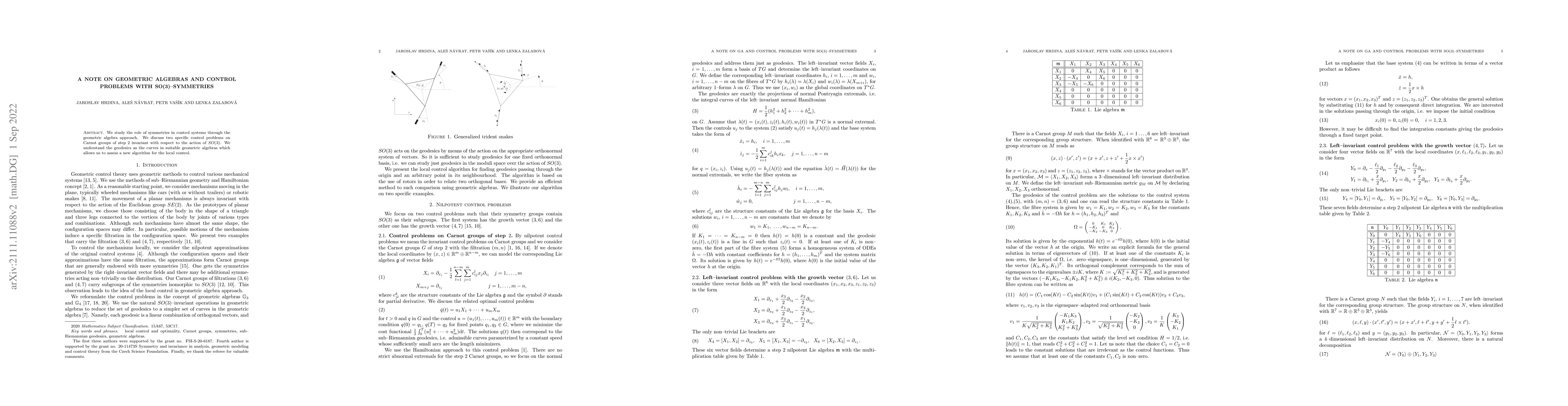 Thumbnail for Note on geometric algebras and control problems with SO(3)-symmetries