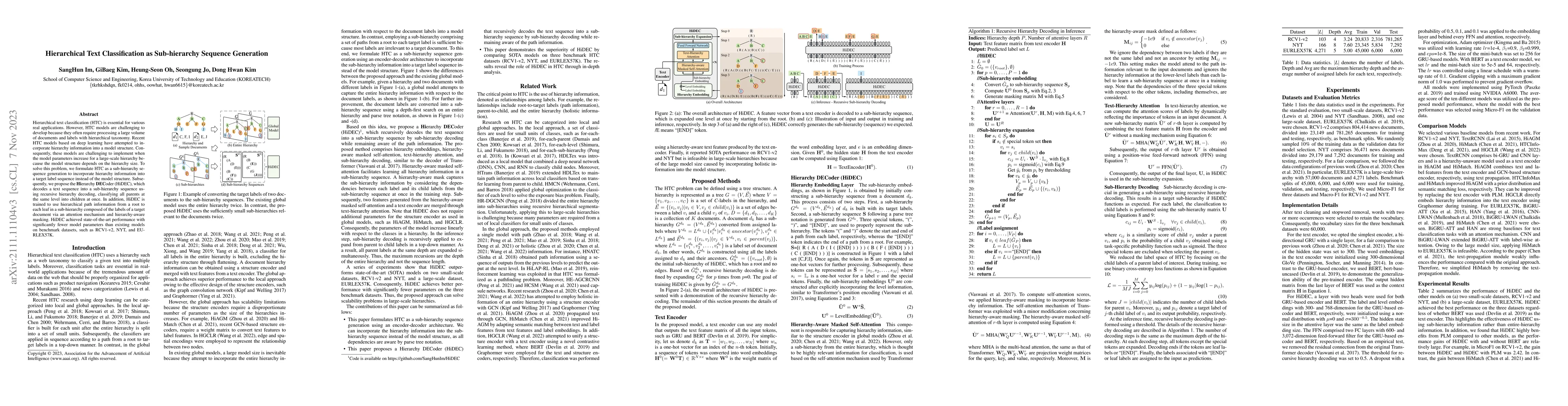 Thumbnail for Hierarchical Text Classification As Sub-Hierarchy Sequence Generation