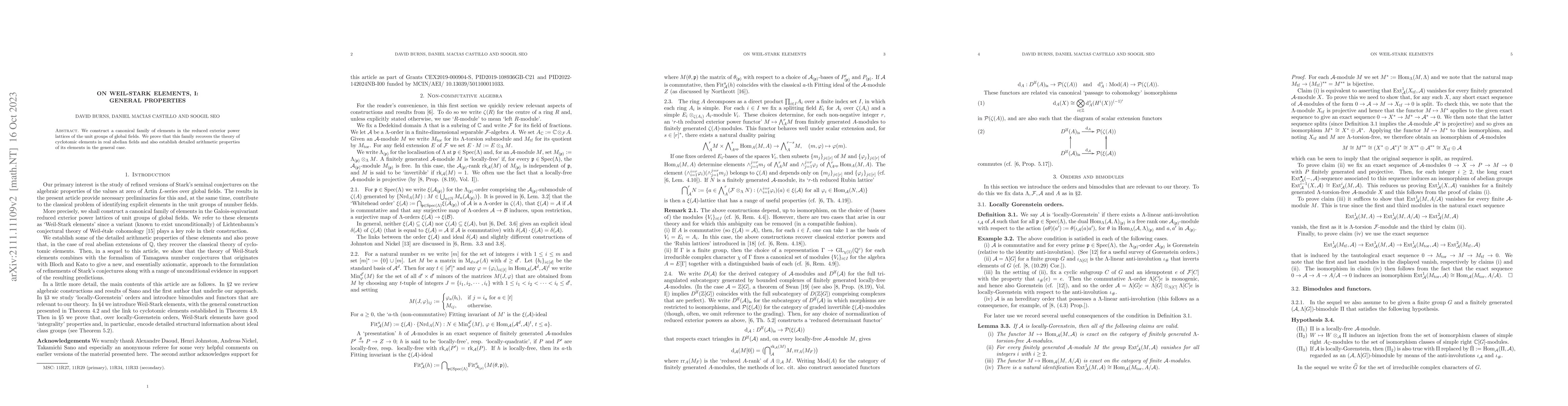 Thumbnail for On Weil-Stark elements, I: general properties