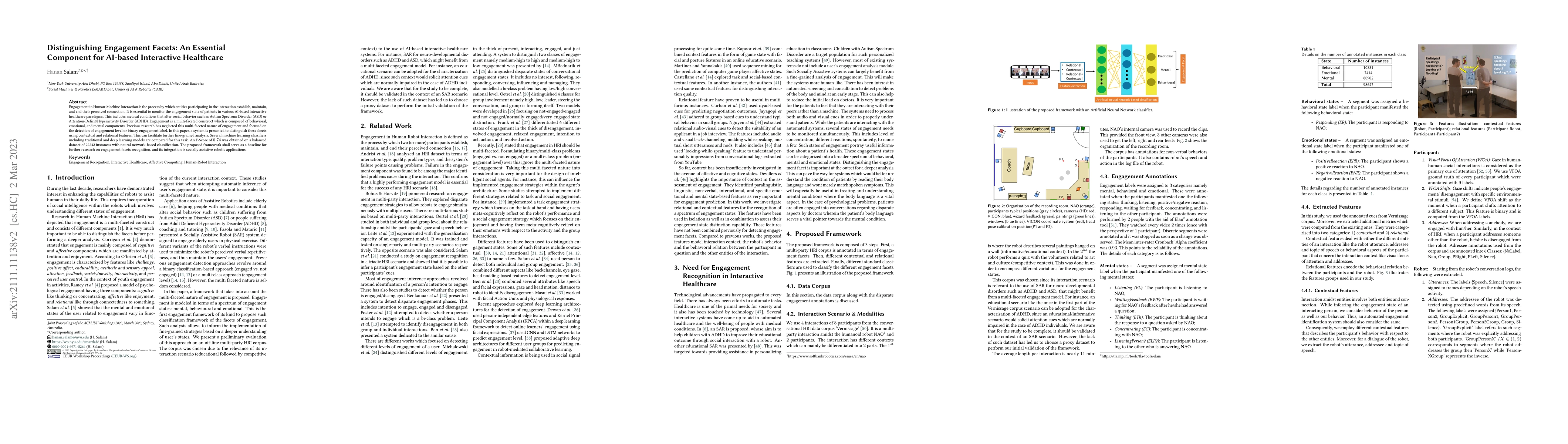 Thumbnail for Distinguishing Engagement Facets: An Essential Component for AI-based
  Interactive Healthcare