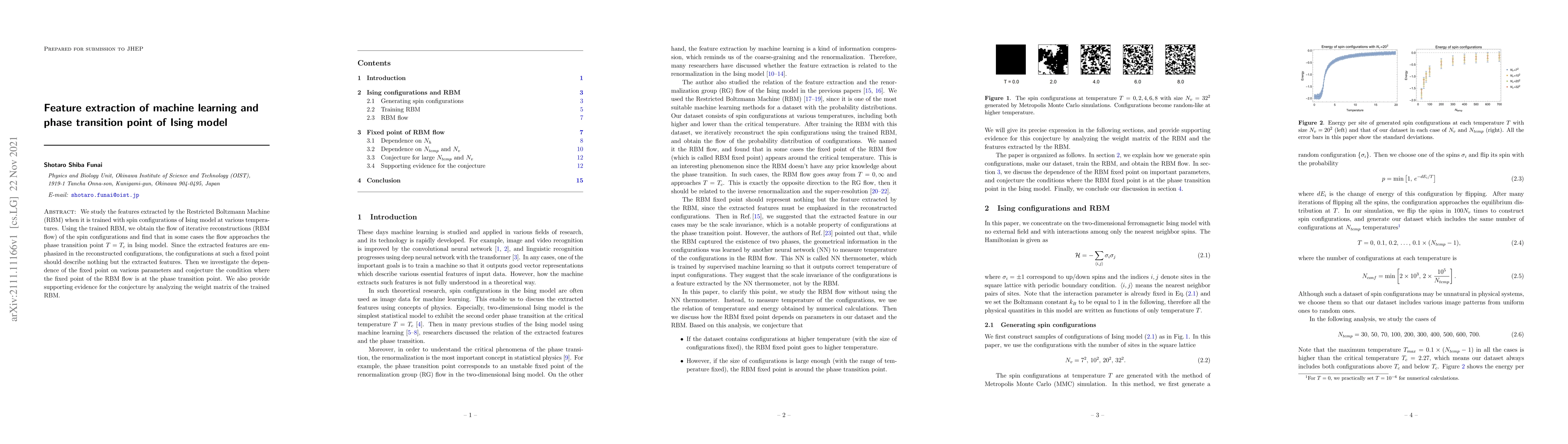 Thumbnail for Feature extraction of machine learning and phase transition point of
  Ising model