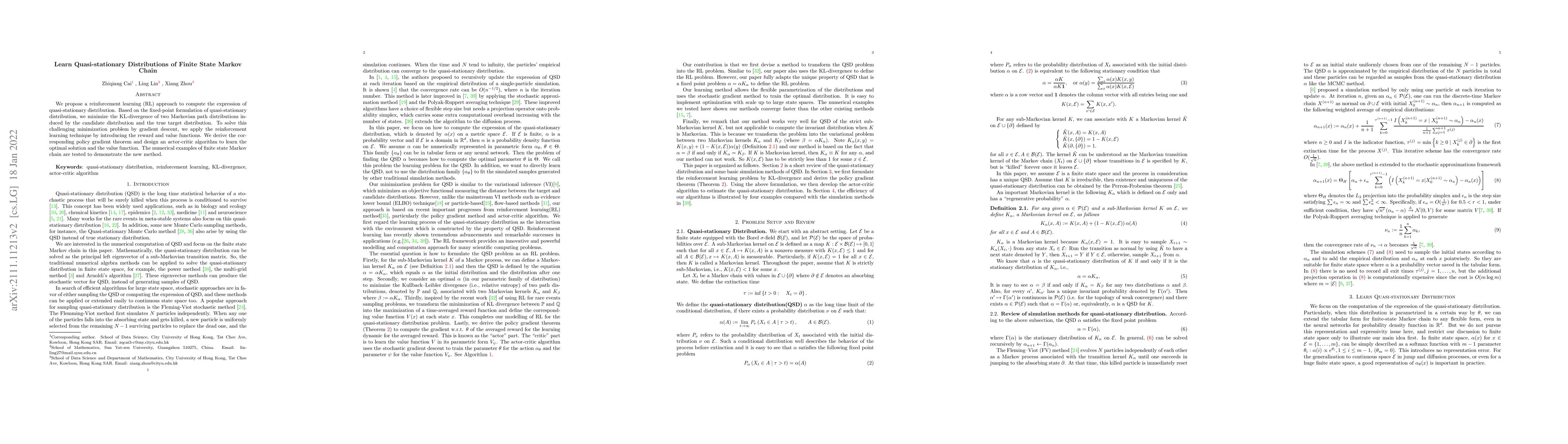 Thumbnail for Learn Quasi-stationary Distributions of Finite State Markov Chain