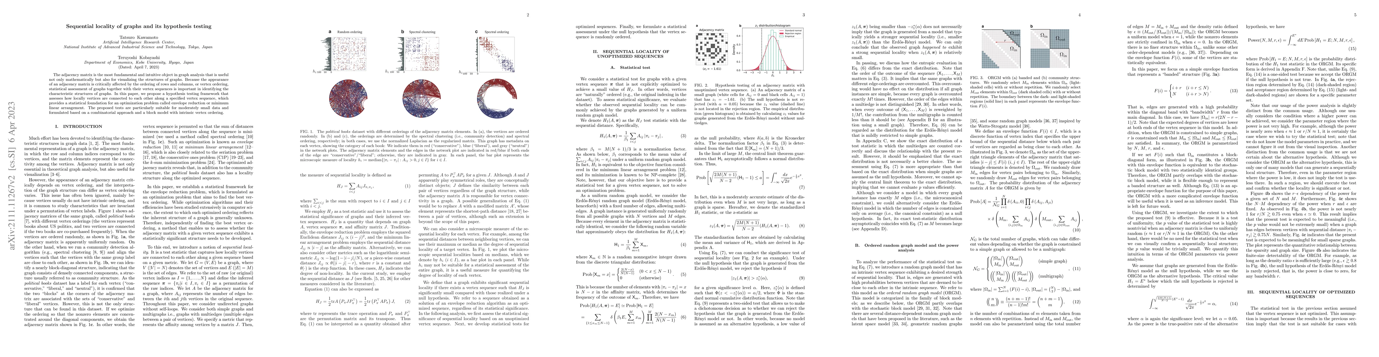 Thumbnail for Sequential locality of graphs and its hypothesis testing