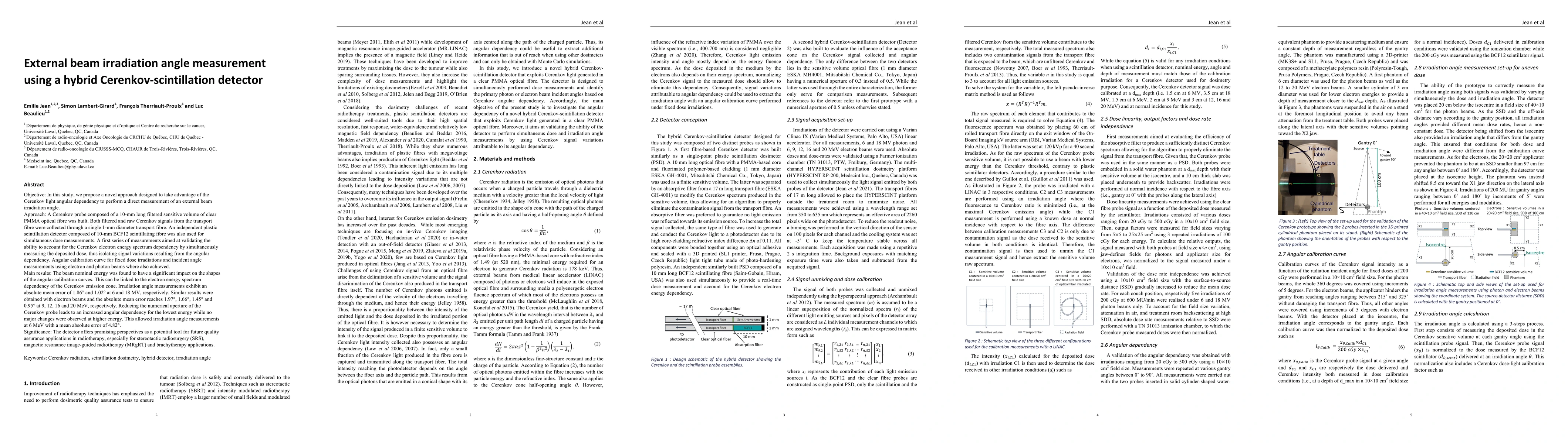 Thumbnail for External beam irradiation angle measurement using Cerenkov emission