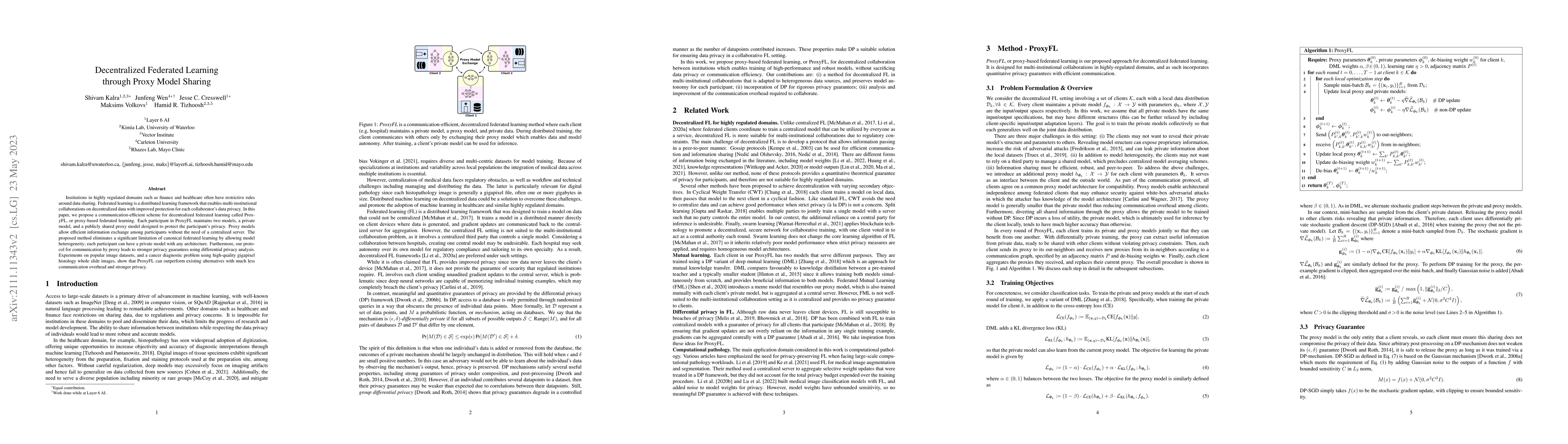 Thumbnail for Decentralized Federated Learning through Proxy Model Sharing
