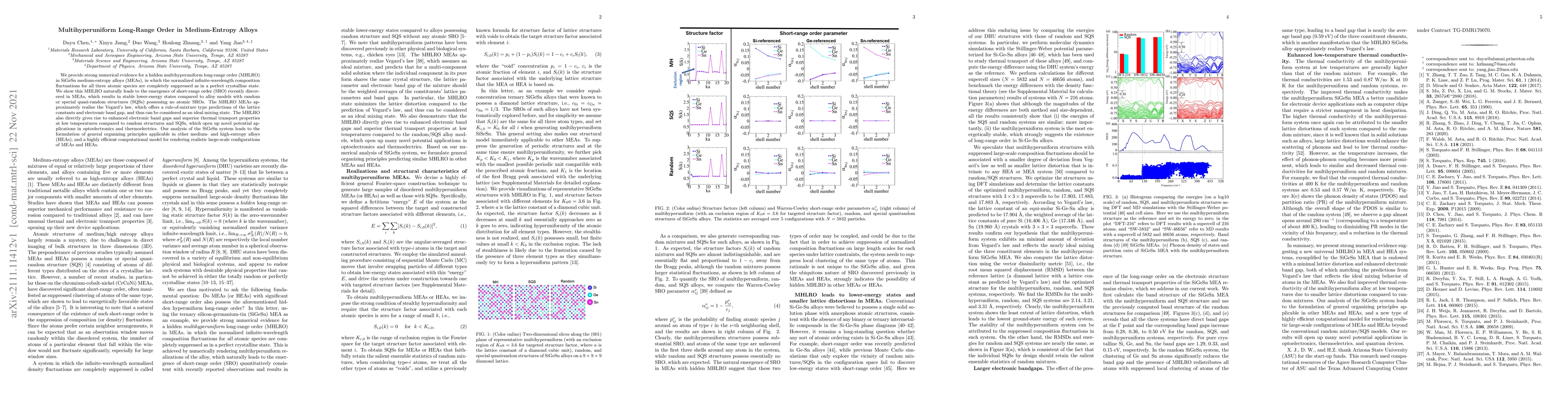 Thumbnail for Multihyperuniform Long-Range Order in Medium-Entropy Alloys