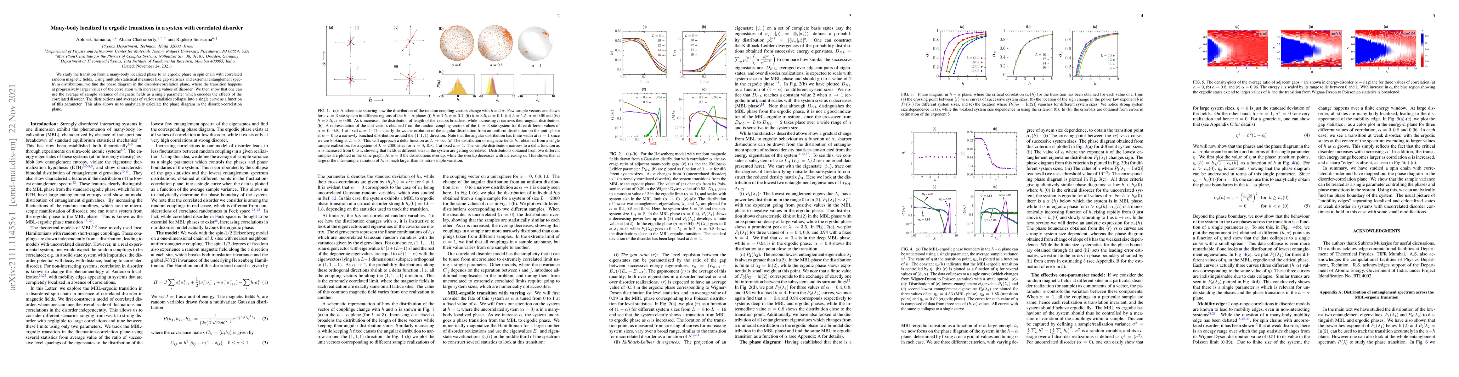 Thumbnail for Many-body localized to ergodic transitions in a system with correlated
  disorder