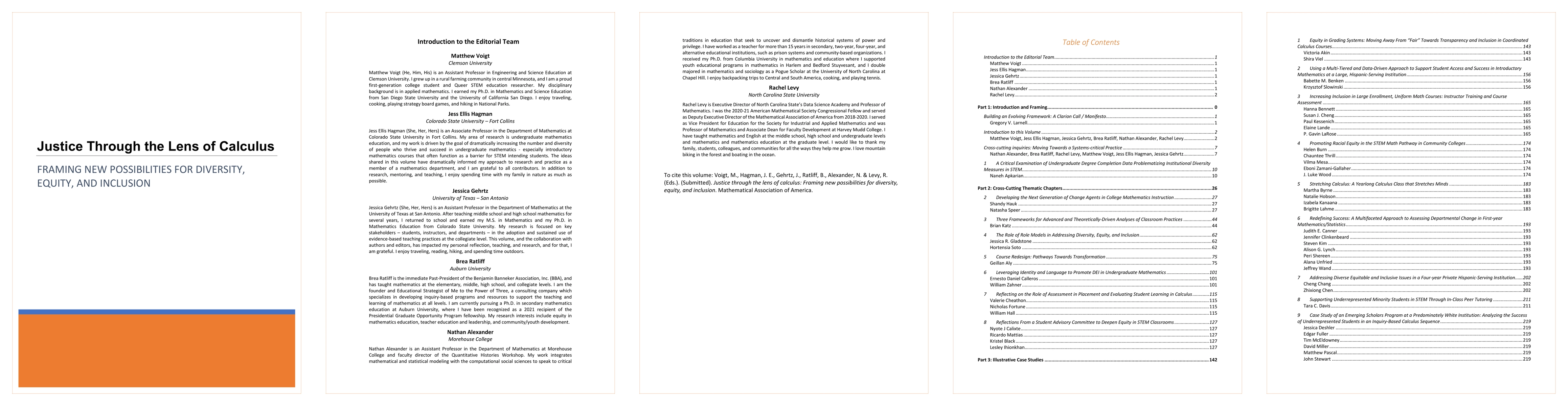 Thumbnail for Justice through the lens of calculus: Framing new possibilities for
  diversity, equity, and inclusion