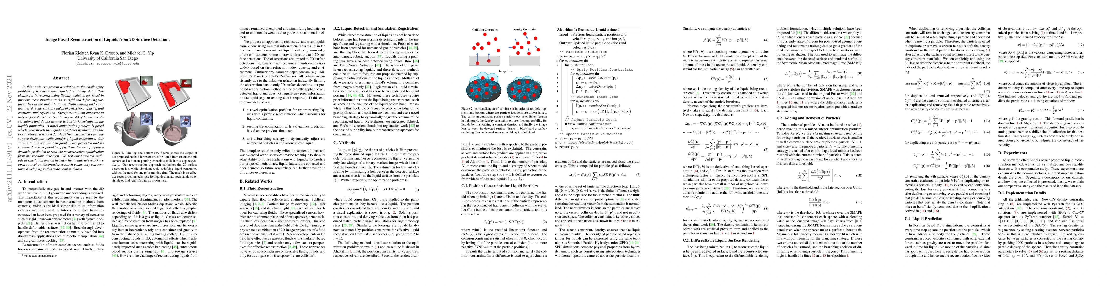 Thumbnail for Image Based Reconstruction of Liquids from 2D Surface Detections