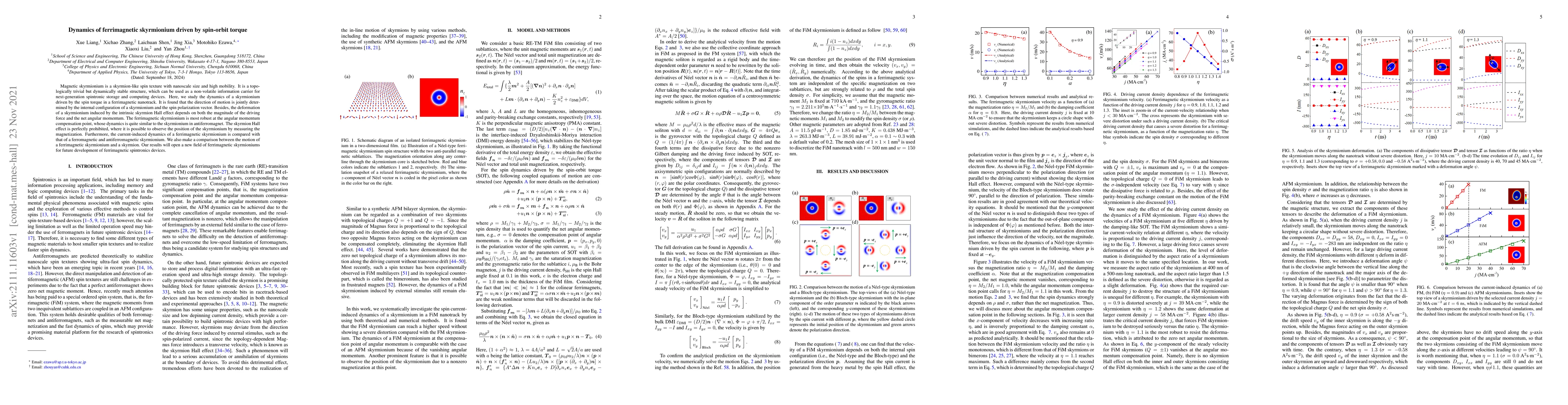 Thumbnail for Dynamics of ferrimagnetic skyrmionium driven by spin-orbit torque