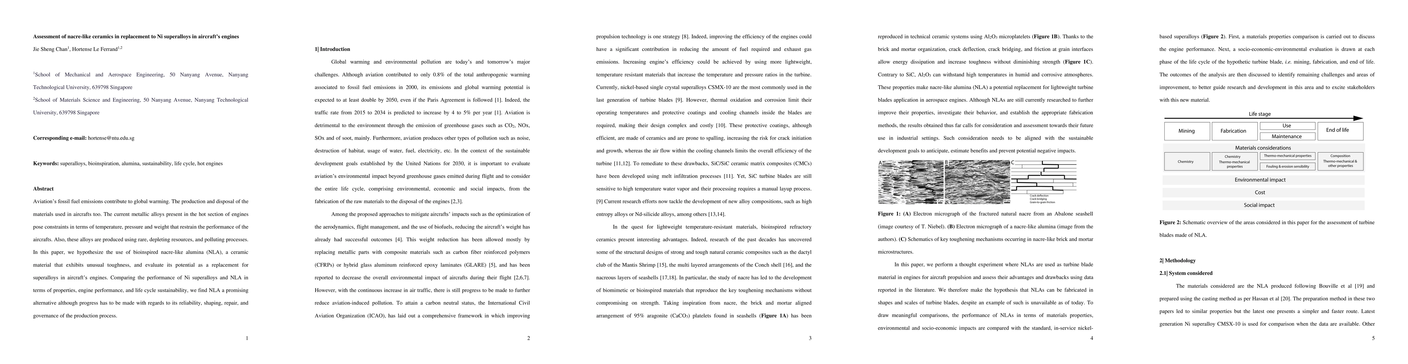 Thumbnail for Assessment of nacre-like ceramics in replacement to Ni superalloys in
  aircraft's engines