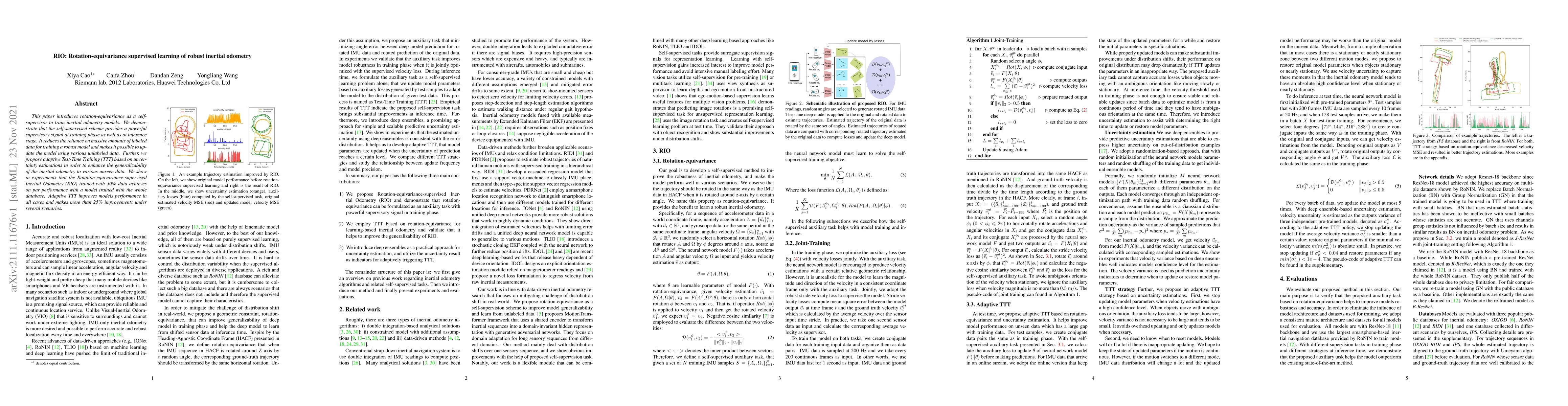 Thumbnail for RIO: Rotation-equivariance supervised learning of robust inertial
  odometry
