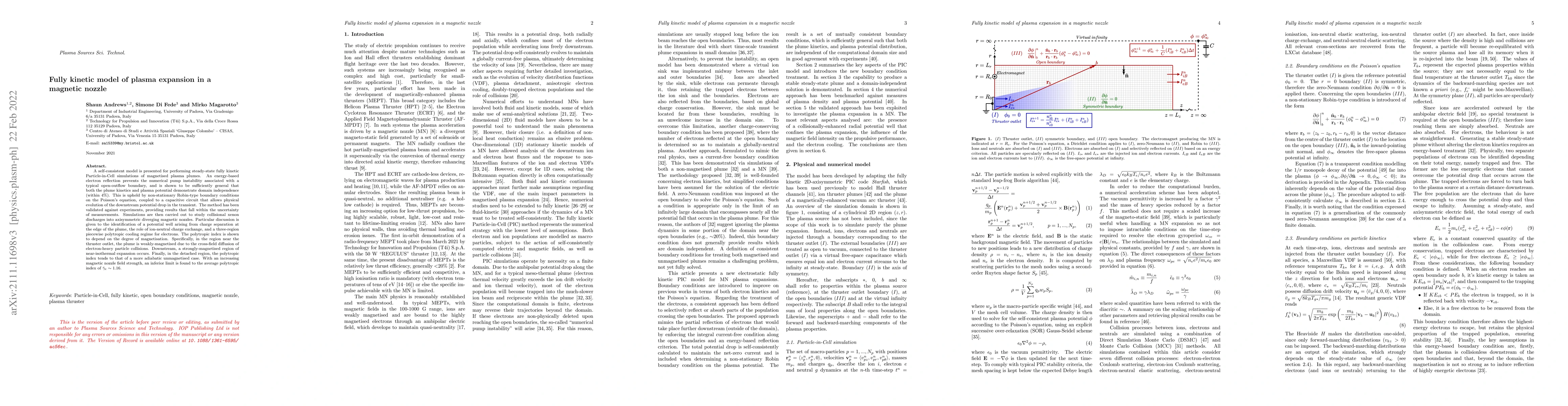 Thumbnail for Fully kinetic model of plasma expansion in a magnetic nozzle