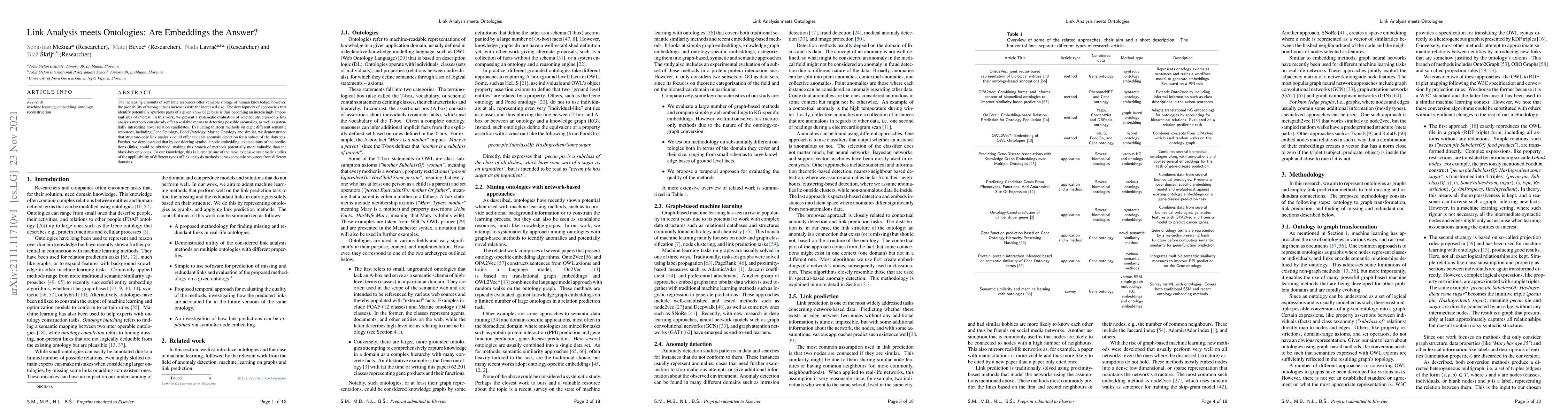 Thumbnail for Link Analysis meets Ontologies: Are Embeddings the Answer?