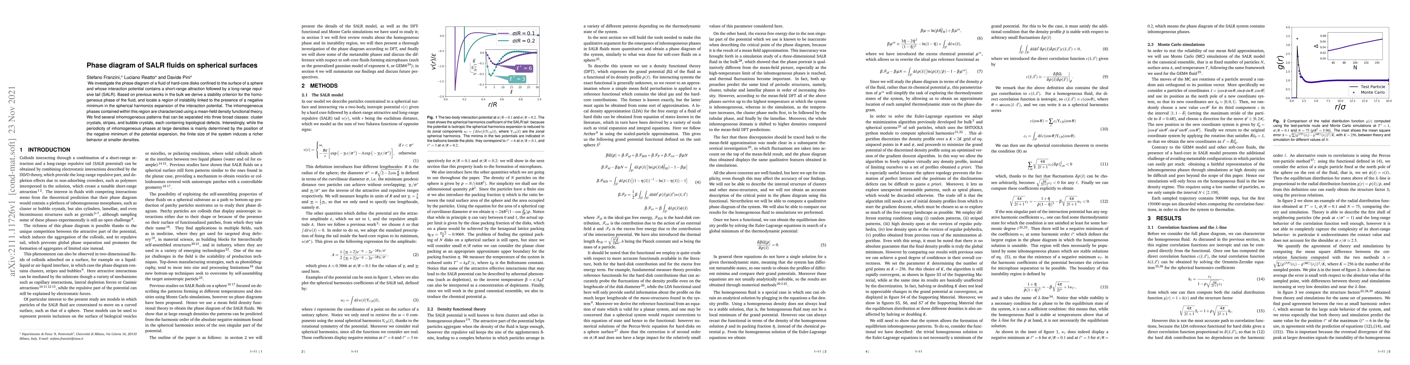 Thumbnail for Phase diagram of SALR fluids on spherical surfaces