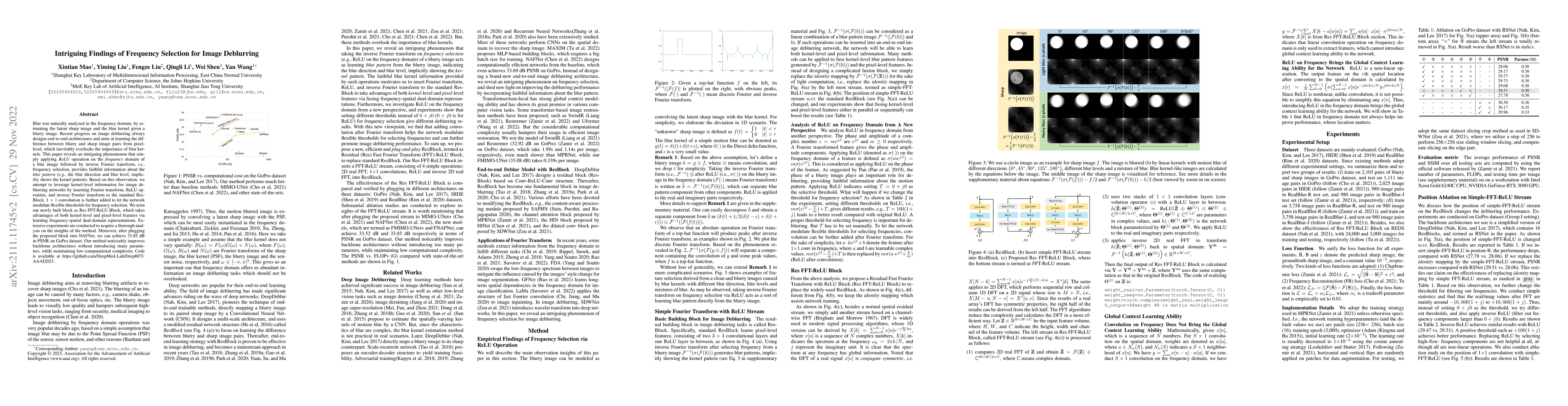 Thumbnail for Intriguing Findings of Frequency Selection for Image Deblurring