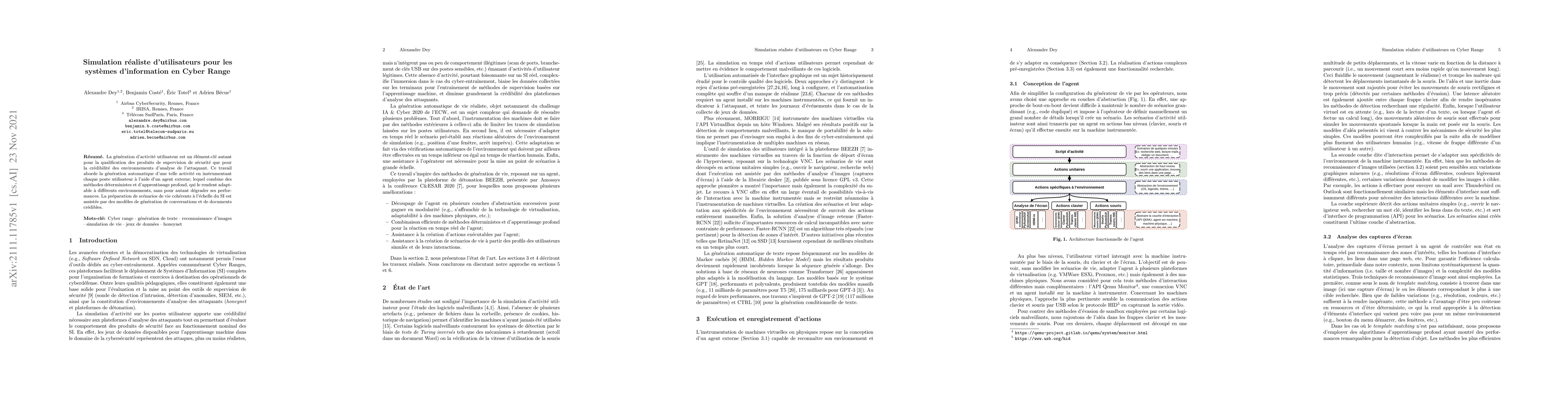 Thumbnail for Realistic simulation of users for IT systems in cyber ranges
