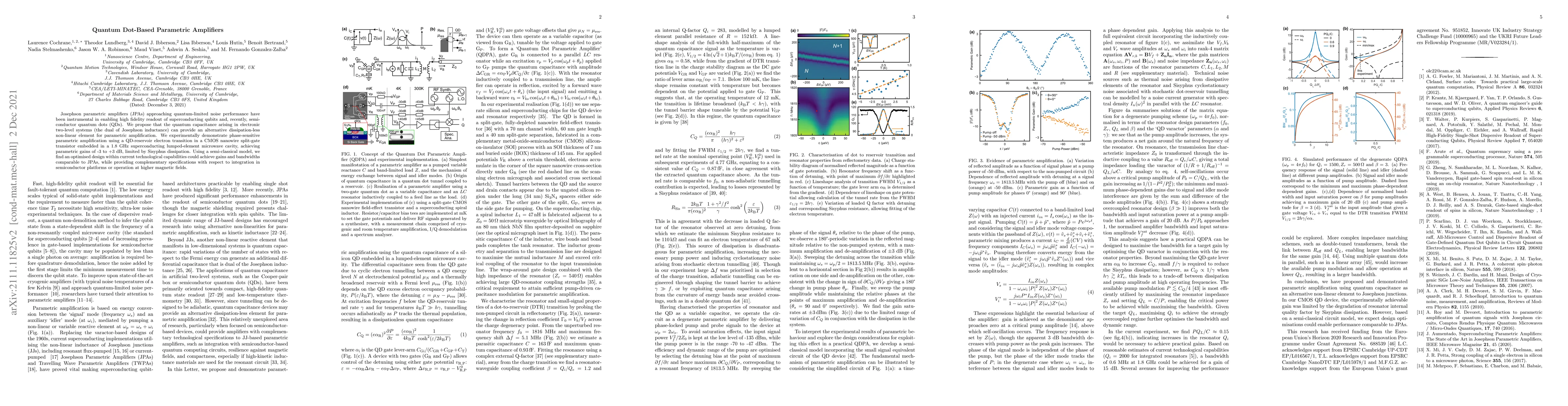 Thumbnail for Quantum Dot-Based Parametric Amplifiers