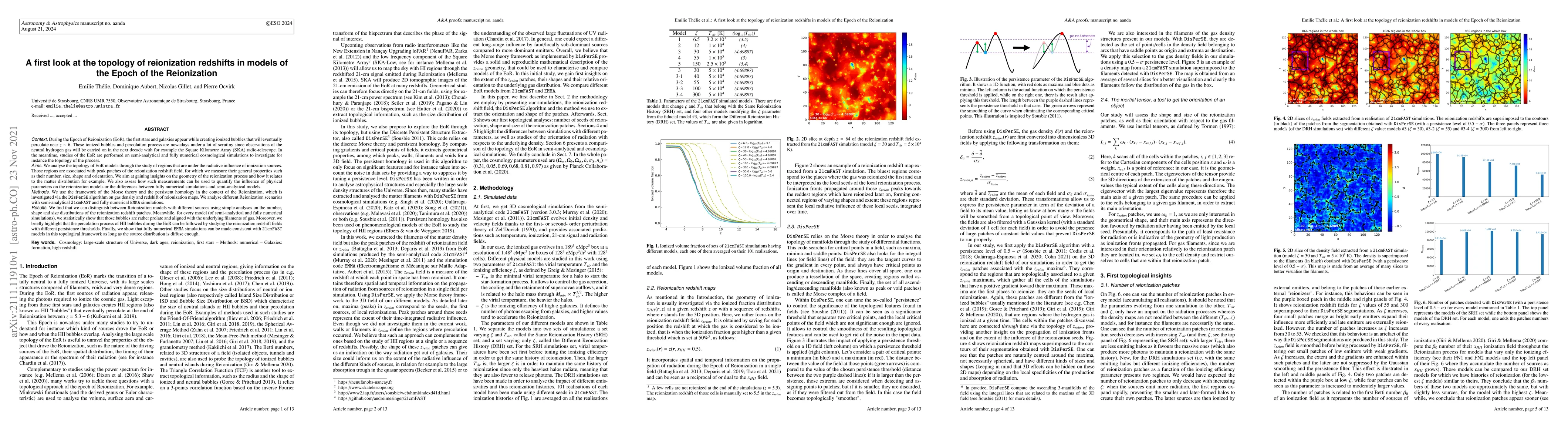 Thumbnail for A first look at the topology of reionization redshifts in models of the
  Epoch of the Reionization