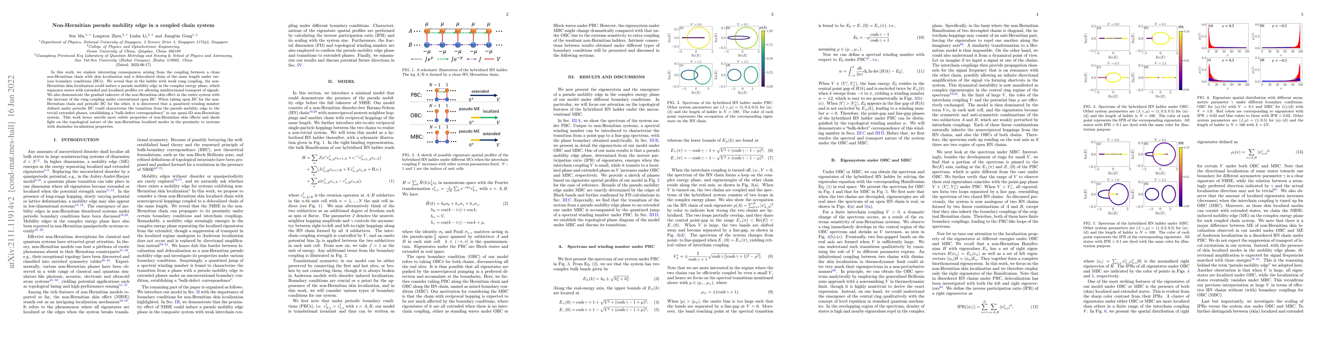 Thumbnail for Non-Hermitian pseudo mobility edge in a coupled chain system