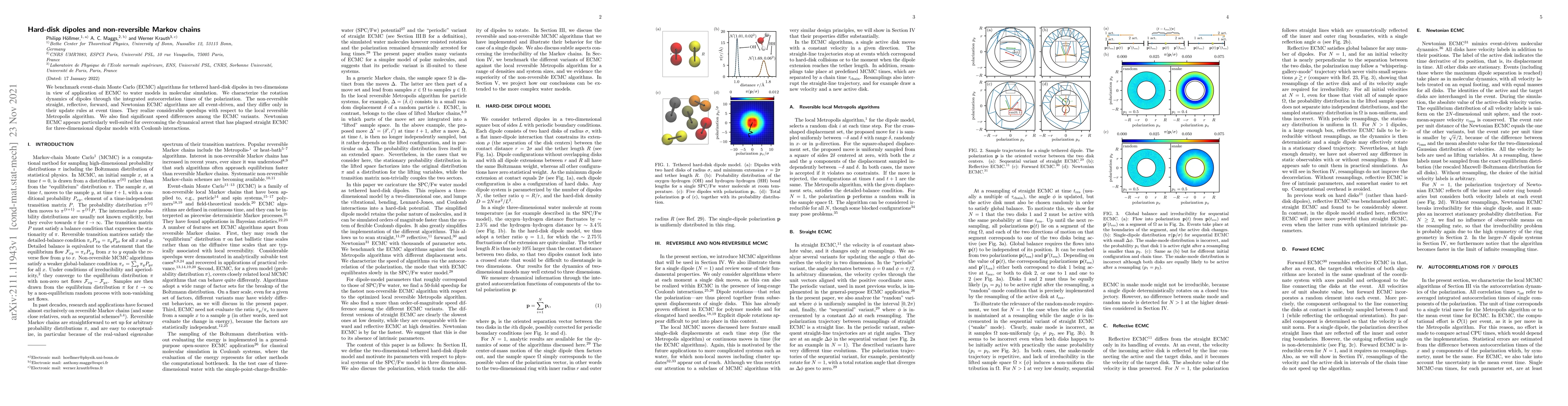 Thumbnail for Hard-disk dipoles and non-reversible Markov chains