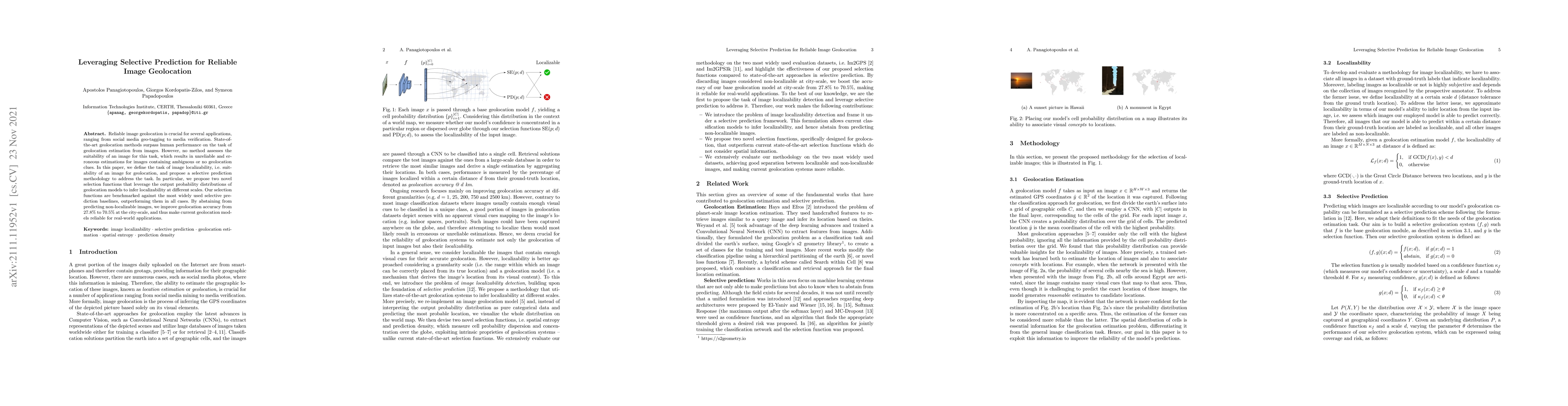 Thumbnail for Leveraging Selective Prediction for Reliable Image Geolocation
