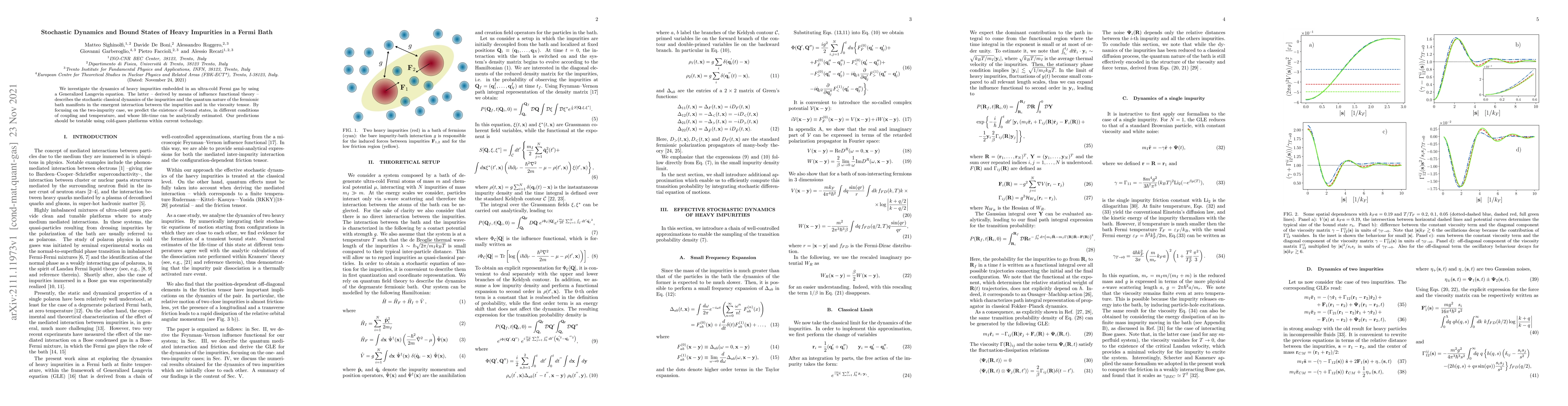 Thumbnail for Stochastic Dynamics and Bound States of Heavy Impurities in a Fermi Bath