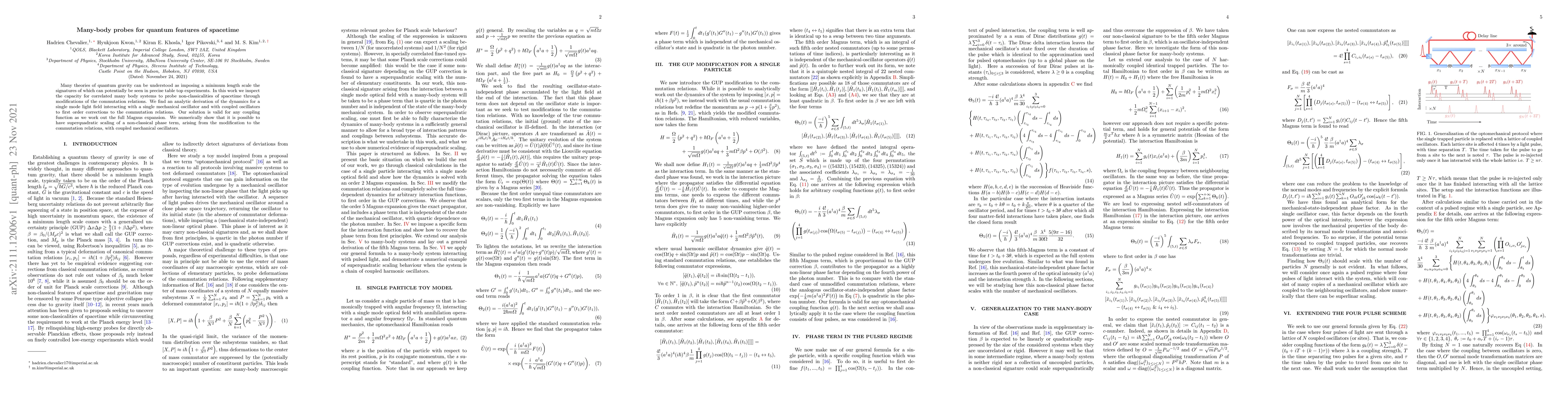 Thumbnail for Many-body probes for quantum features of spacetime