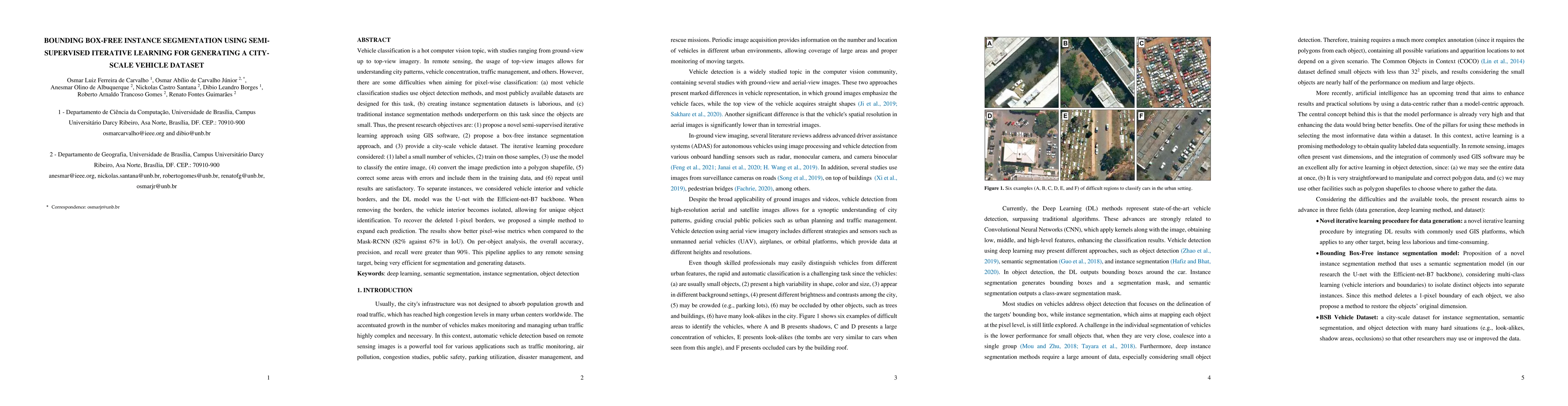 Thumbnail for Bounding Box-Free Instance Segmentation Using Semi-Supervised Learning
  for Generating a City-Scale Vehicle Dataset