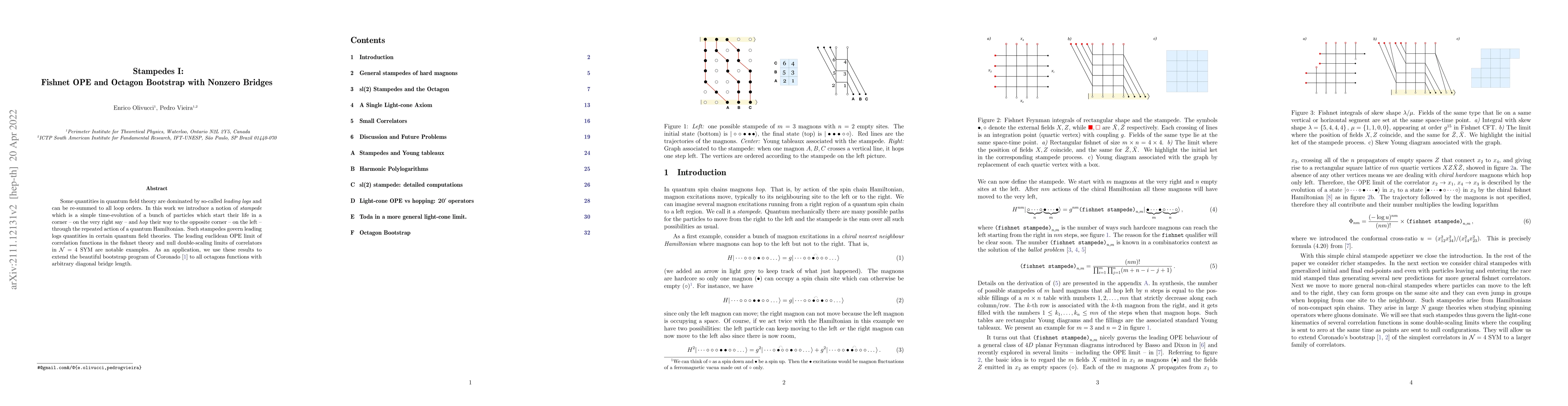 Thumbnail for Stampedes I: Fishnet OPE and Octagon Bootstrap with Nonzero Bridges