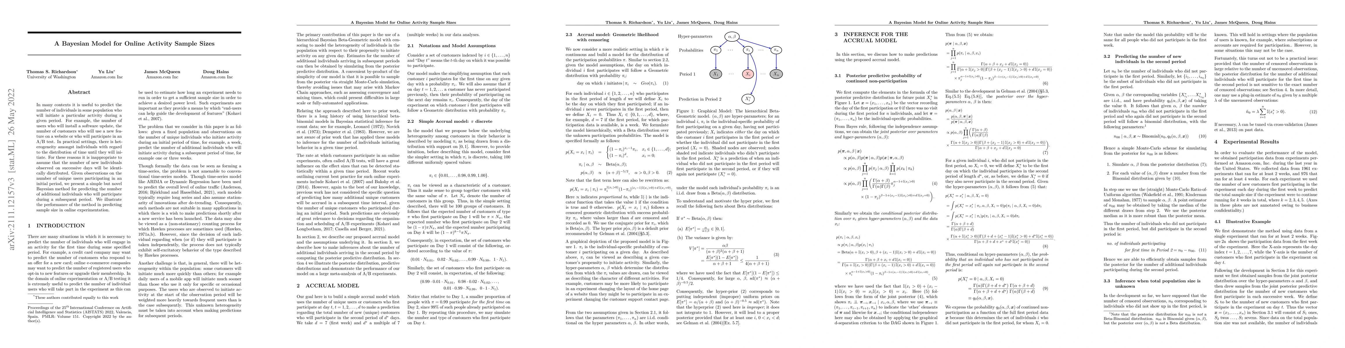 Thumbnail for A Bayesian Model for Online Activity Sample Sizes