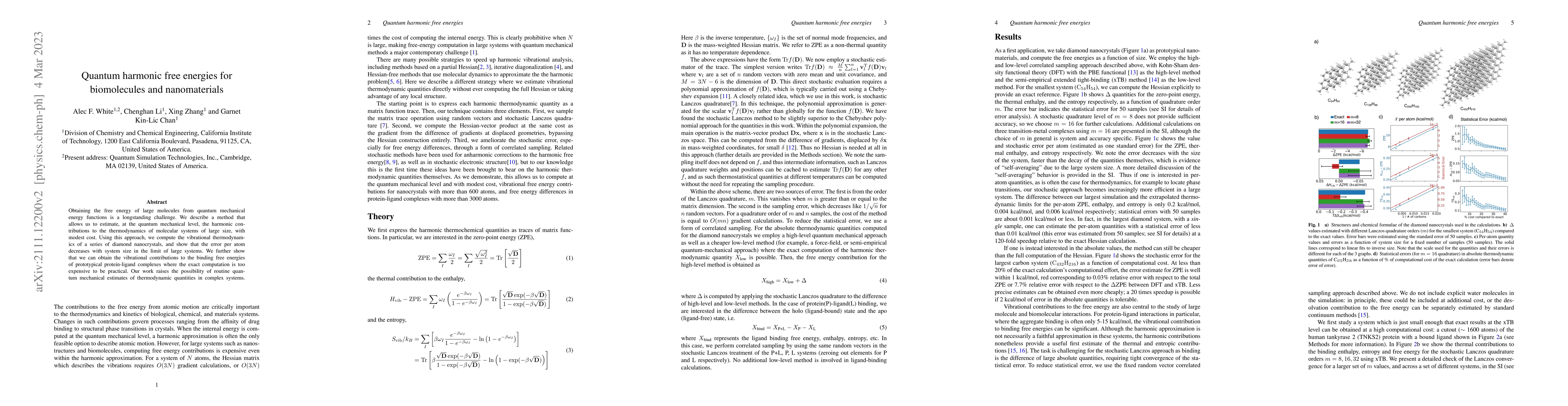 Thumbnail for Quantum harmonic free energies for biomolecules and nanomaterials