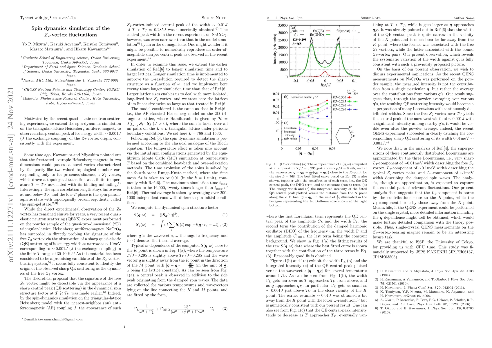 Thumbnail for Spin dynamics simulation of the $Z_2$-vortex fluctuations
