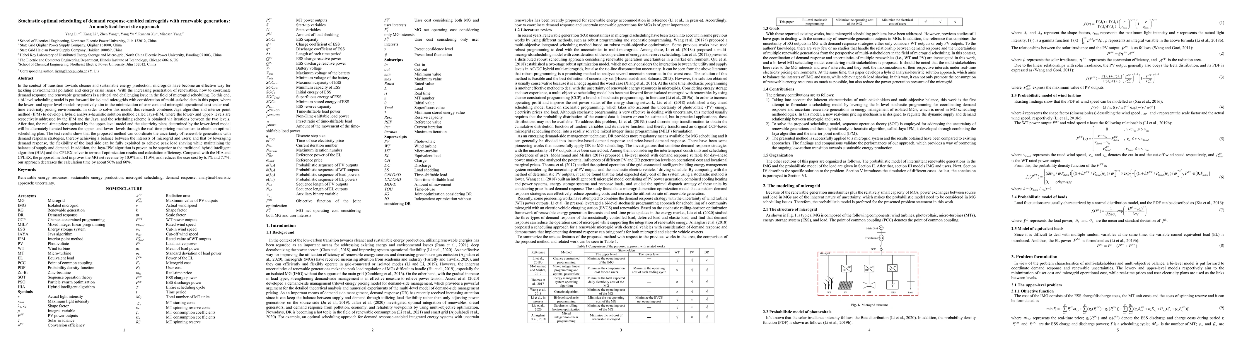 Thumbnail for Stochastic optimal scheduling of demand response-enabled microgrids with
  renewable generations: An analytical-heuristic approach