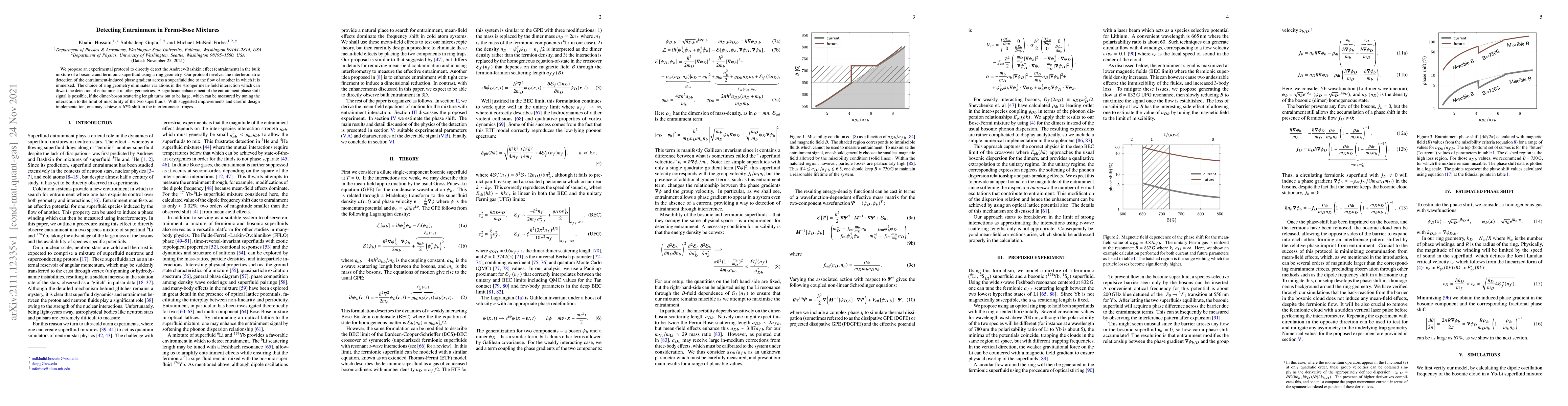 Thumbnail for Detecting Entrainment in Fermi-Bose Mixtures
