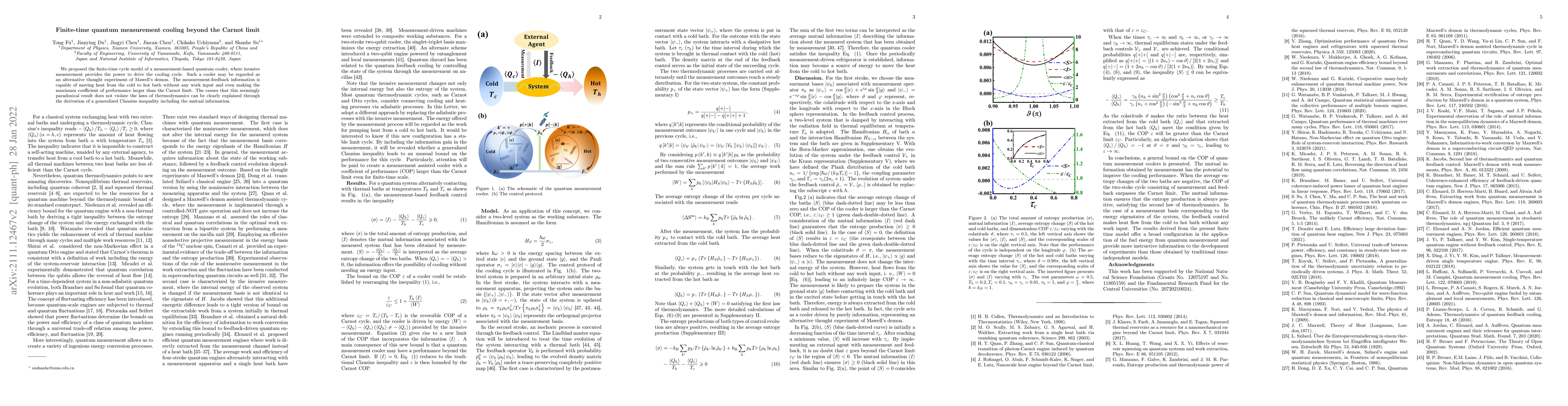 Thumbnail for Finite-time quantum measurement cooling beyond the Carnot limit