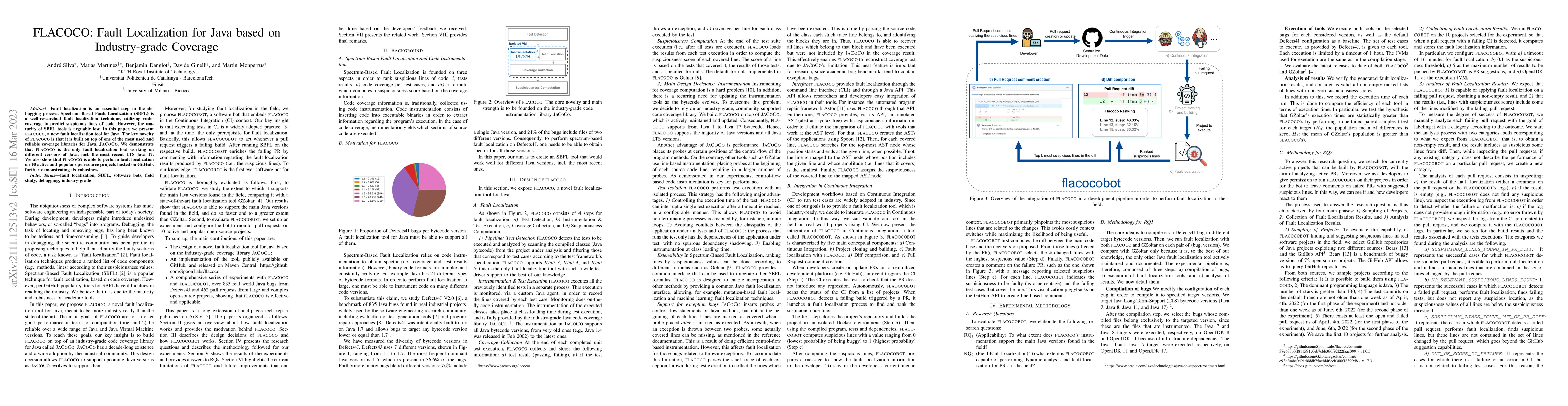 Thumbnail for FLACOCO: Fault Localization for Java based on Industry-grade Coverage