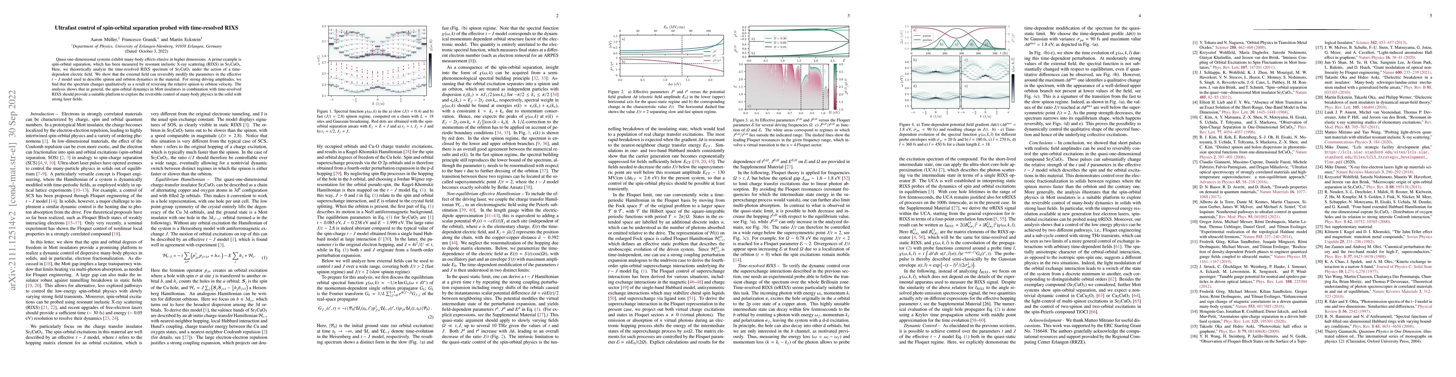 Thumbnail for Ultrafast control of spin-orbital separation probed with time-resolved
  RIXS