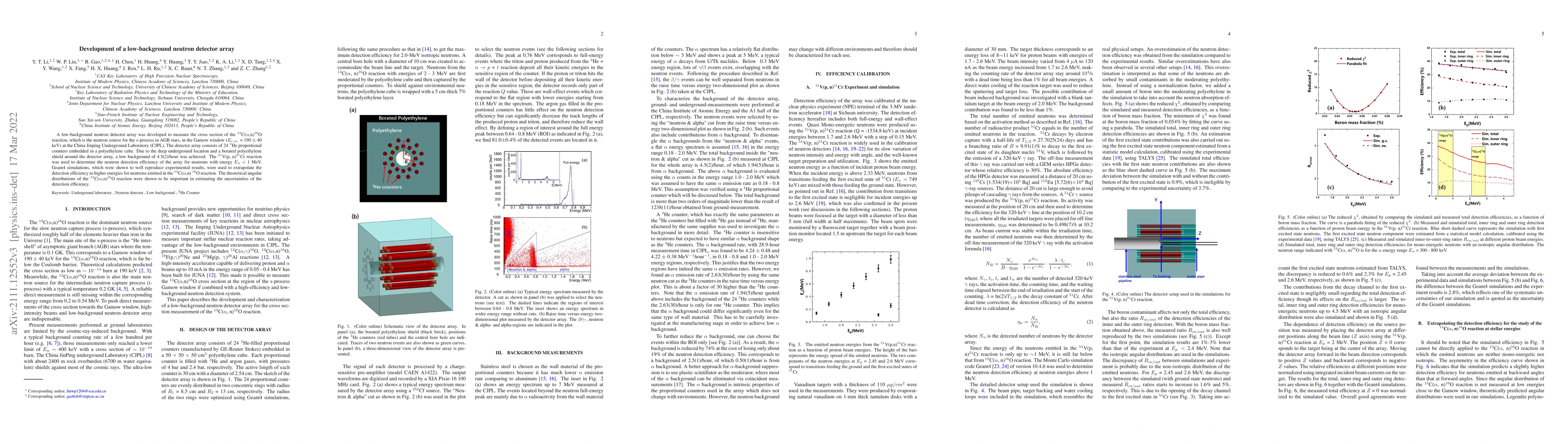 Thumbnail for Development of a low-background neutron detector array