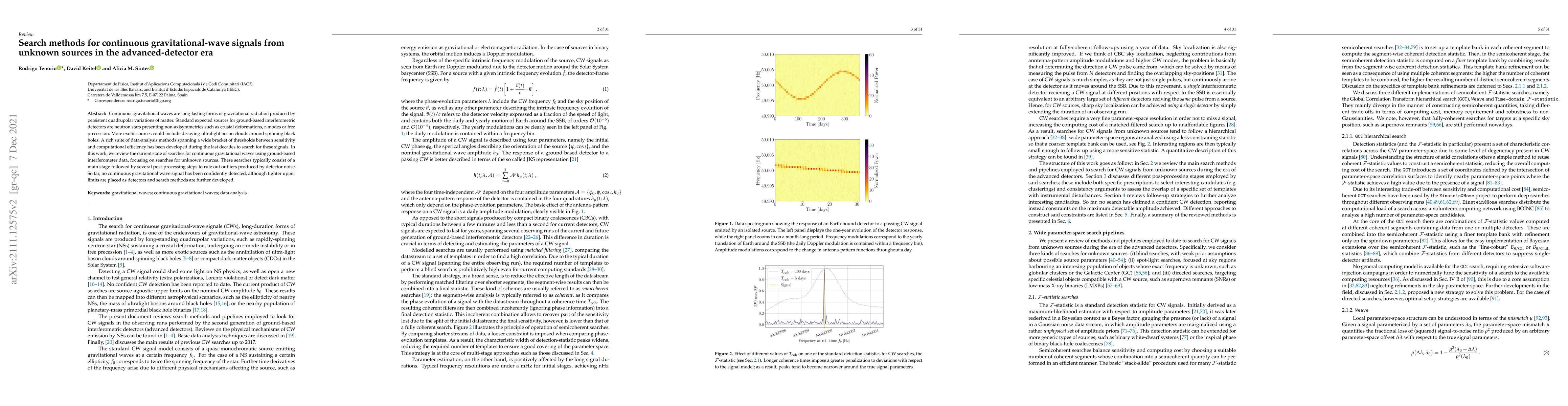 Thumbnail for Search methods for continuous gravitational-wave signals from unknown
  sources in the advanced-detector era